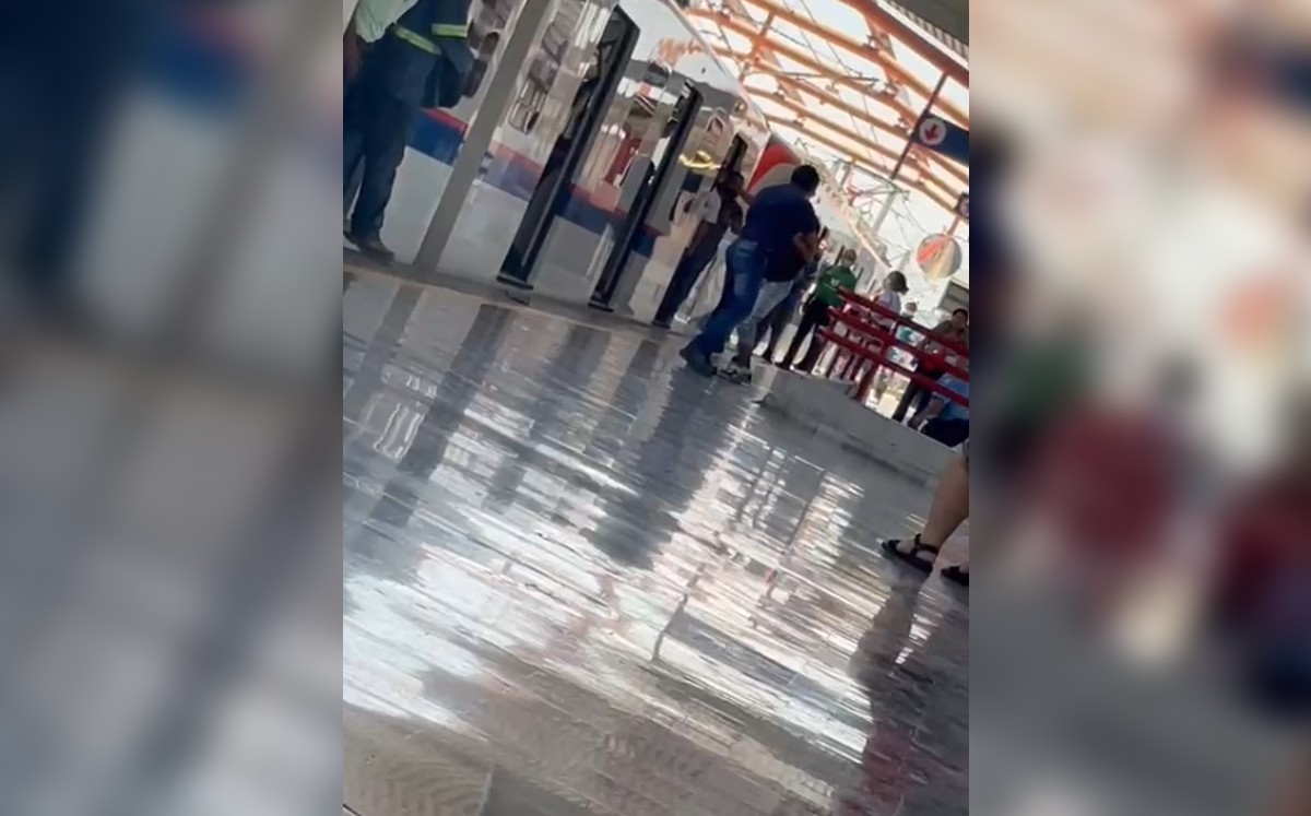 Captan en video otra pelea en estación del Metro de Monterrey / Cortesía