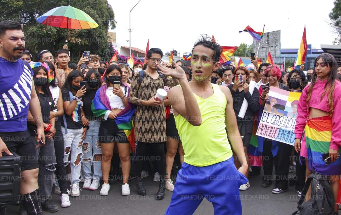 Durante la manifestación el baile y la música alegraron la marcha / Melanie Torres