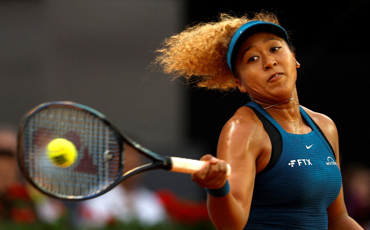 Naomi Osaka durante un partido de segunda ronda del WTA Master 1000 de Madrid / Reuters