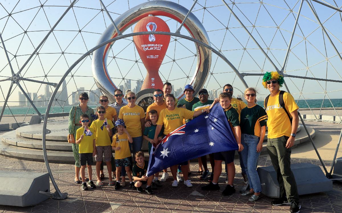 Aficionados de Australia en Doha, Qatar / Reuters