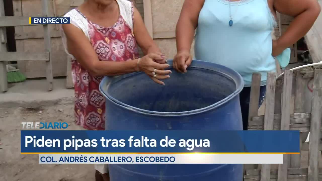 Abandonan pipas a vecinos de la colonia Andrés Caballero; tienen dos mes y medio sin agua Abandonan pipas a vecinos de la colonia Andrés Caballero; tienen dos mes y medio sin agua