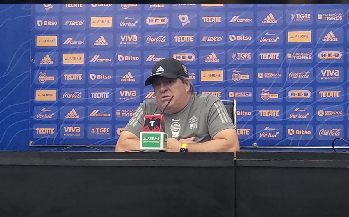 Miguel Herrera durante la conferencia de prensa / Tigres