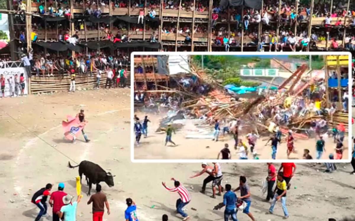 Plaza de toros se derrumbó en Colombia/ Especial