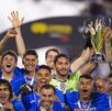 Cruz Azul celebra el triunfo Cruz Azul celebra el triunfo