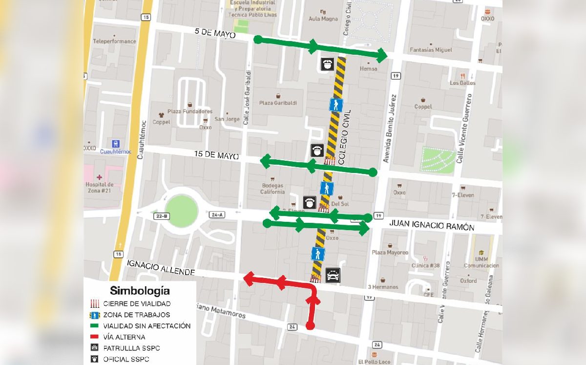 Monterrey realizará pruebas para volver peatonal Colegio Civil