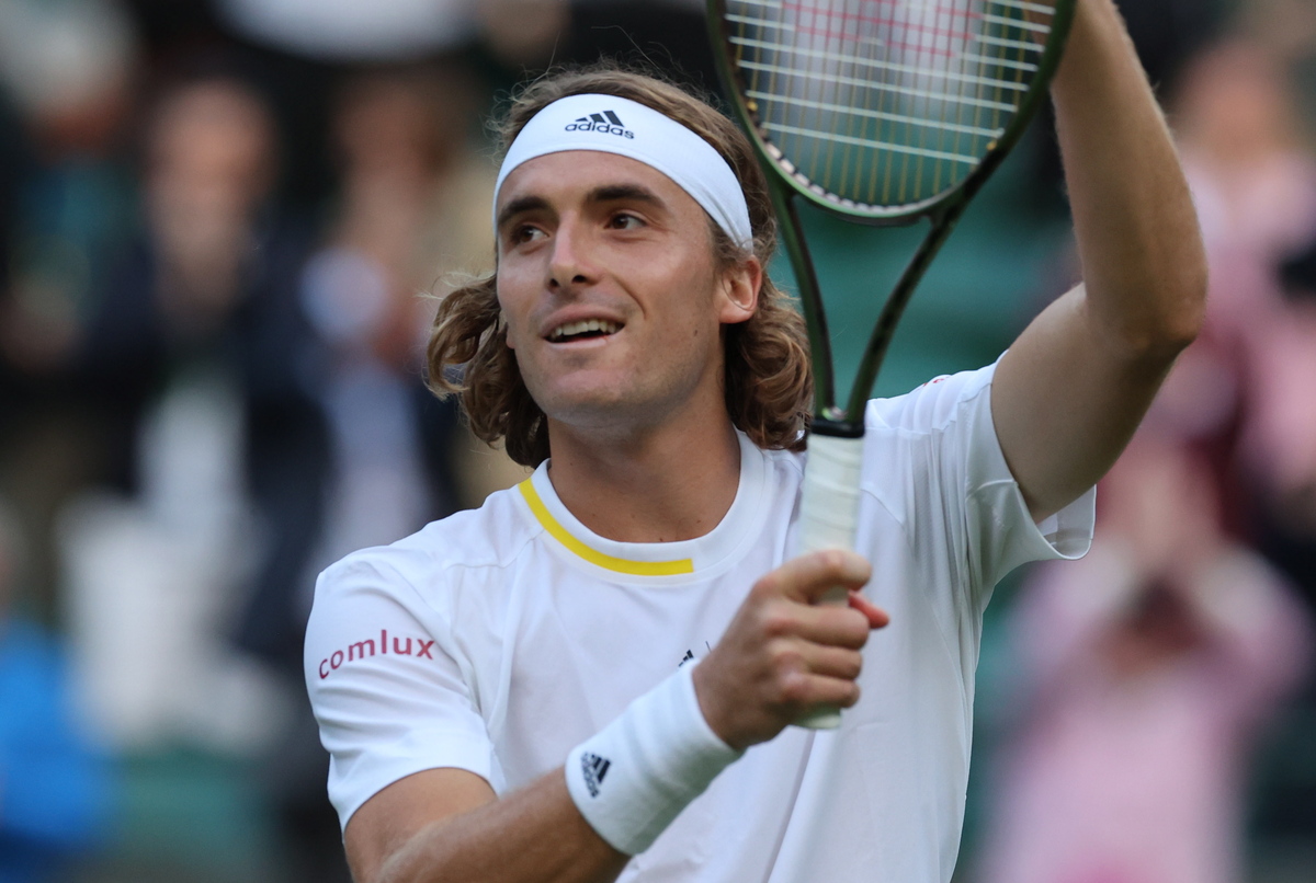 Stefanos Tsitisipas en Wimbledon. / Cortesía