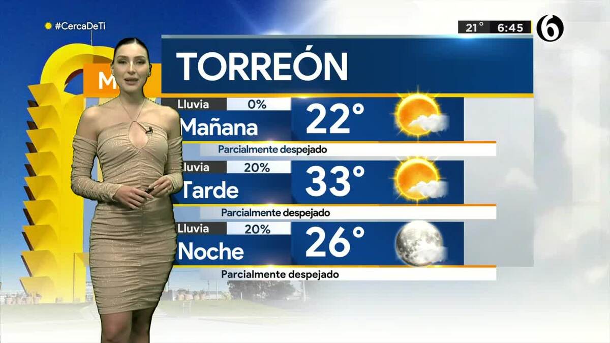 Pronóstico del tiempo para Laguna, con Diana Sánchez - 29 de junio de 2022 Pronóstico del tiempo para Laguna, con Diana Sánchez - 29 de junio de 2022