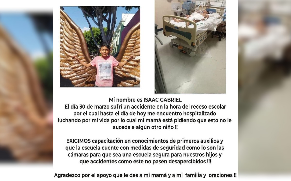 En Querétaro, niño cae durante recreo y termina con daño cerebral