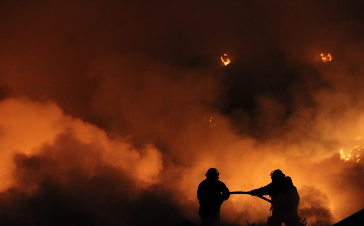 Incendio en San Miguel Canoa, Puebla / Andrés Lobato.