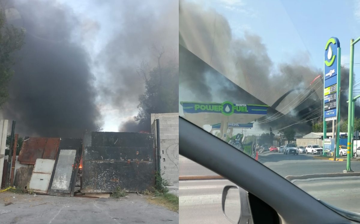 Reportan incendio en maderería en Guadalupe / Cortesía