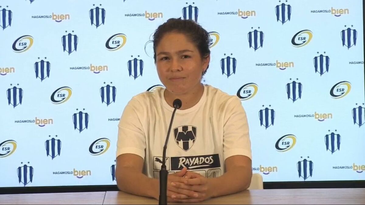 Valeria Valdez, jugadora de Rayadas del Monterrey / Foto Gerardo Suárez