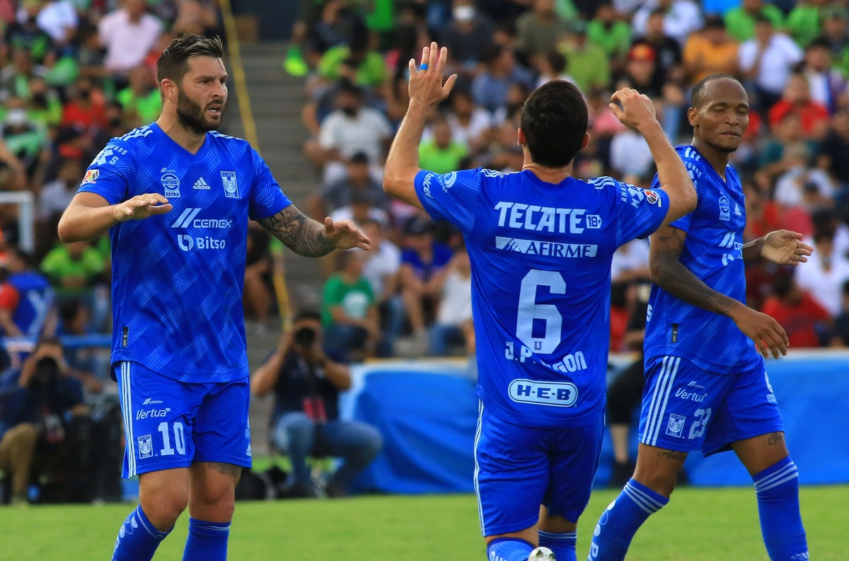 Gignac celebrando el gol contra el FC Juárez. / Cortesía