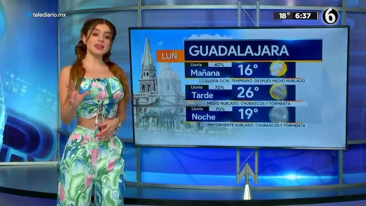 Pronóstico del tiempo para Guadalajara, con Scarlett Salazar 01 de