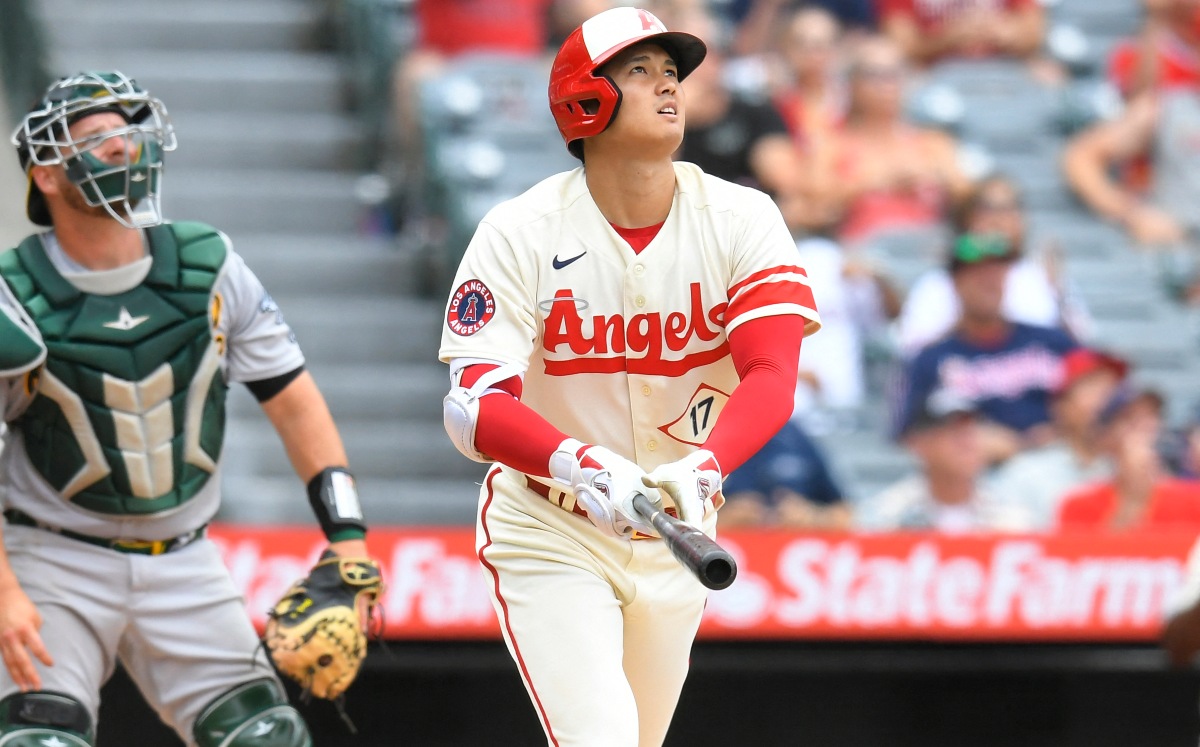 Shohei Ohtani pegó dos HRs vs los Athletics