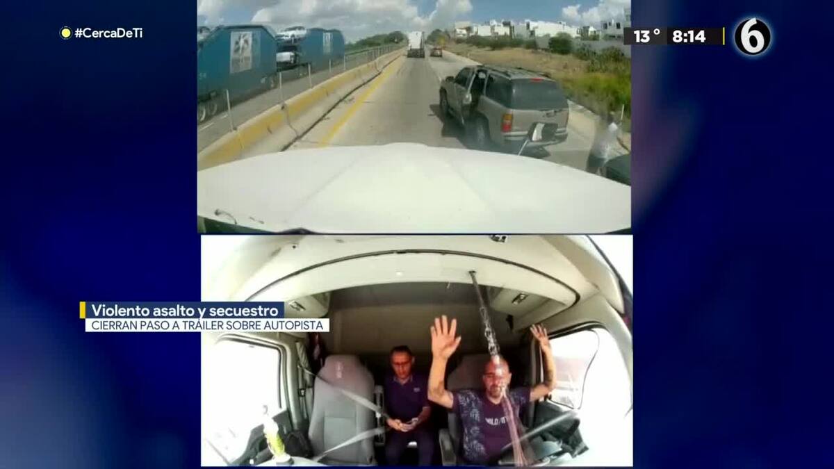 Cierran paso a tráiler y lo asaltan sobre autopista Querétaro-Irapuato
