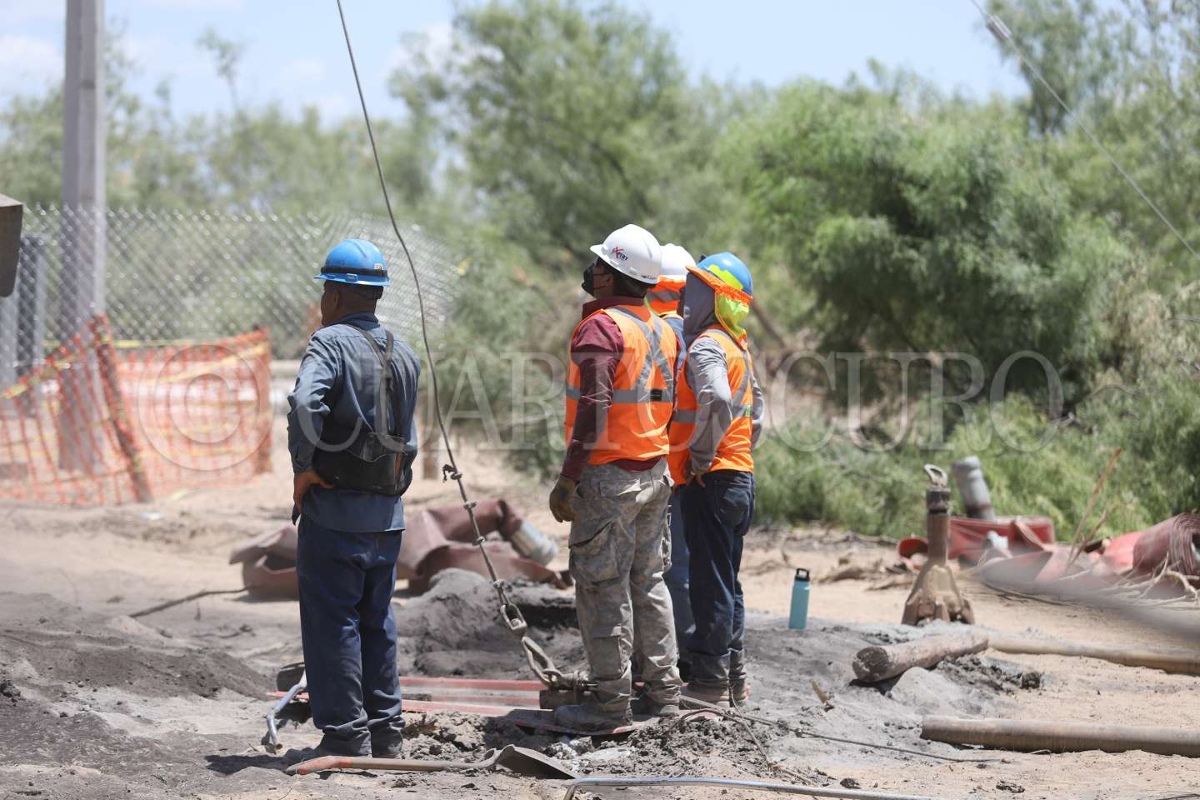 Se está trabajando con 25 bombas sumergibles y al día de hoy se reporta un volumen de extracción en las últimas 24 horas de 25 mil 400 metros cúbicos 