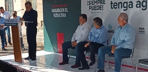 Alcalde de Torreón inaugura pozo en colonia Victoria Alcalde de Torreón inaugura pozo en colonia Victoria