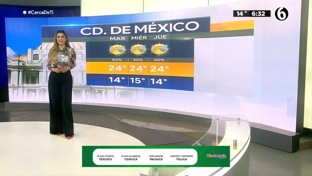Pronóstico del tiempo para Ciudad de México, 22 de agosto de 2022