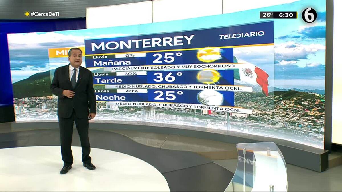 Pronóstico del tiempo para Monterrey, con Nelson Valdez 24 de agosto