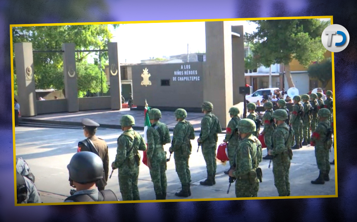 Estuvieron presentes integrantes del Ejército Mexicano e interpretaron el Himno Nacional Mexicano así como la "Fanfarria a los Héroes".