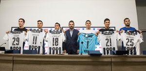 Marco Bueno, Jonathan Cristaldo, Luis Fuentes, Duilio Davino, Hugo González, Jesús Molina y Nico Sánchez / Mexsport Marco Bueno, Jonathan Cristaldo, Luis Fuentes, Duilio Davino, Hugo González, Jesús Molina y Nico Sánchez / Mexsport