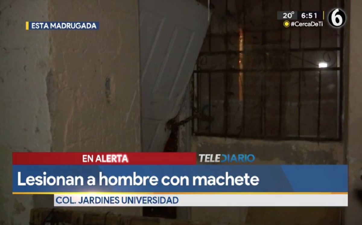 Hombre es lesionado con machete por defender a su vecina en Torreón