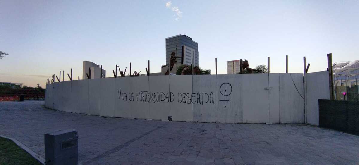 En la manifestación se plasmaron varios mensajes. / Raúl López