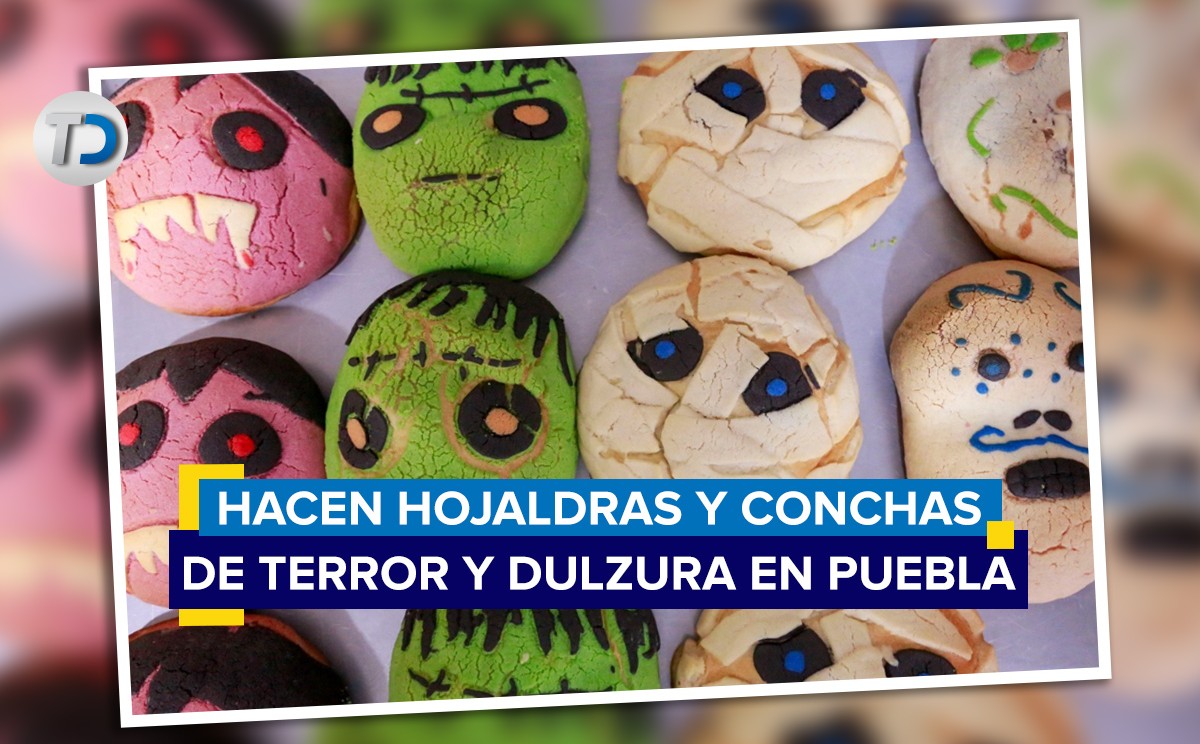 Hacen hojaldras y conchas por temporada de Halloween y Día de Muertos / Andrés Lobato.