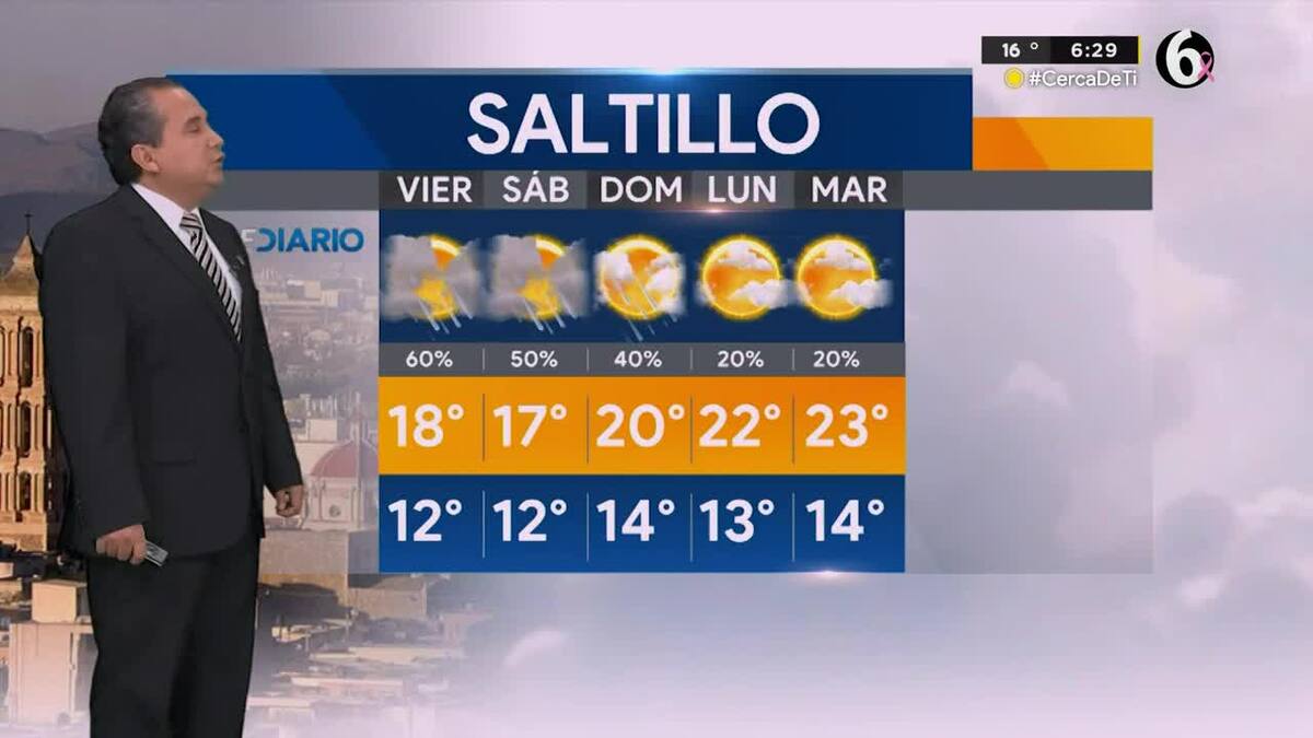 Pronóstico del tiempo para Saltillo, 06 de octubre de 2022 Telediario