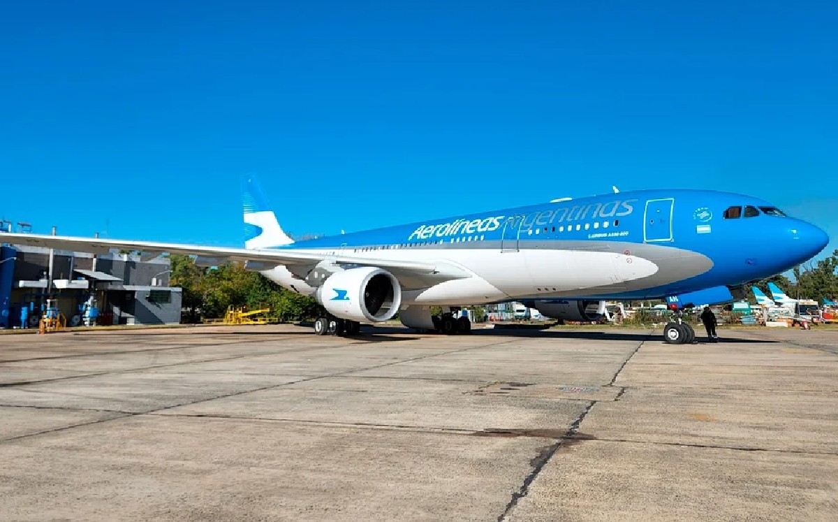 Uno de los aviones de las Aerolíneas Argentinas / Especial