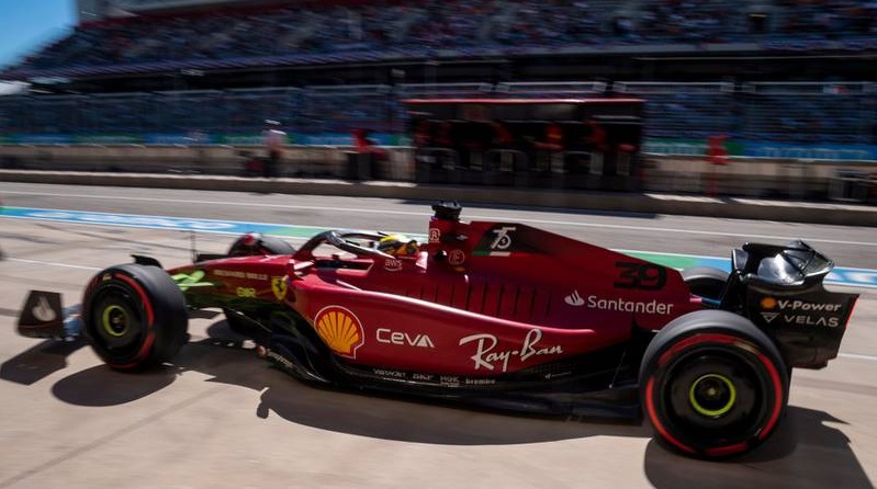Monoplaza de Carlos Sainz, piloto español en sesiones libre del Circuito de las Américas. / Cortesía.