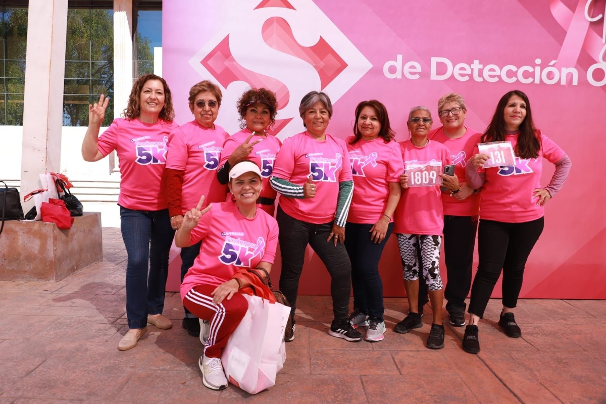 La carrera fue parte de las actividades de promoción de la lucha contra el cáncer de mama que realiza el Instituto Municipal de las Mujeres./Tomada de