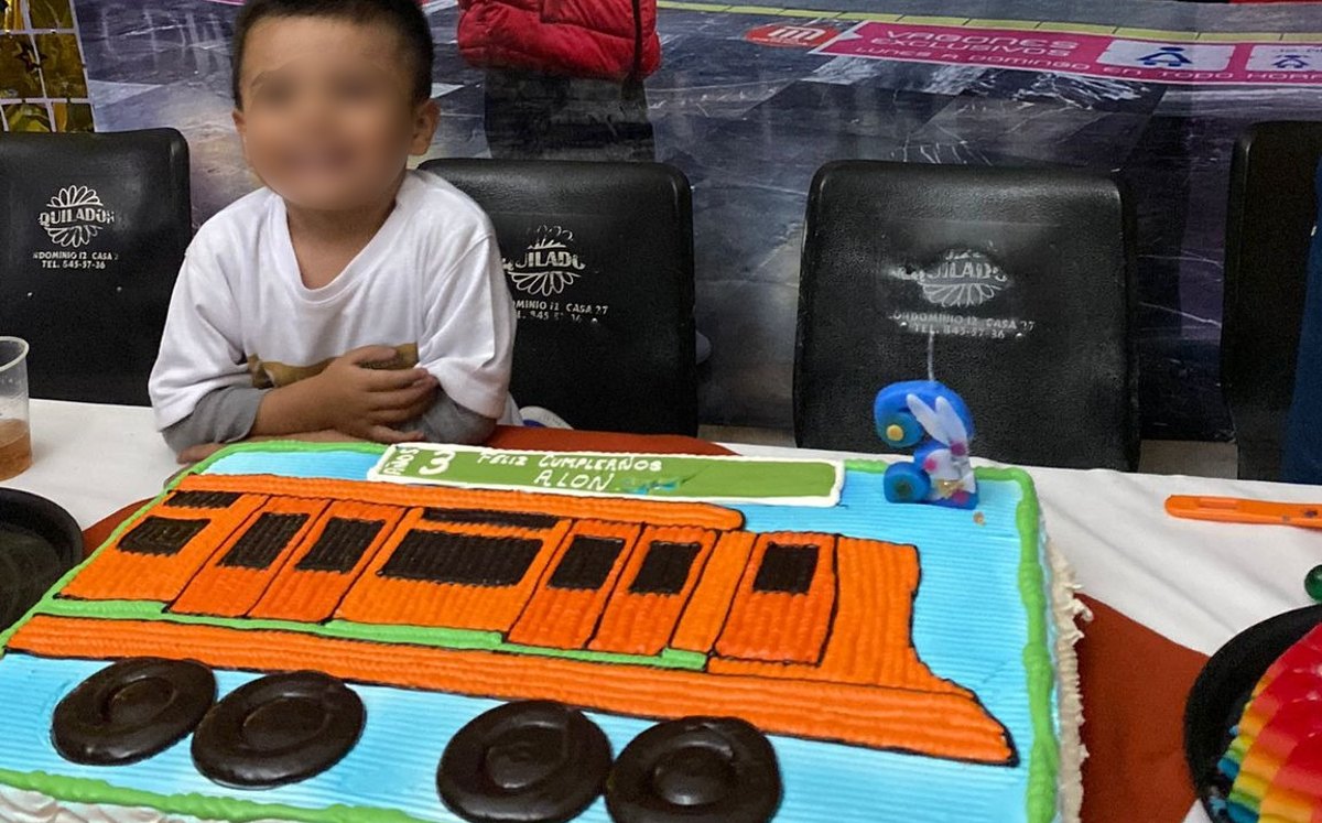 Esta es la segunda ocasión en la que el pequeño Alonso tiene una fiesta con temática del Metro /Liset González