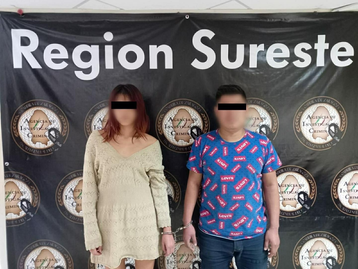 A Katia ‘N’ de 25 años y Juan Carlos ‘N’ de 21 años fueron detenidos tras persecución policíaca en Saltillo.