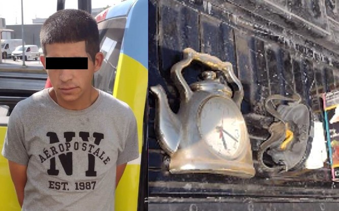 Detienen a hombre que robó varios artículos | Cortesía