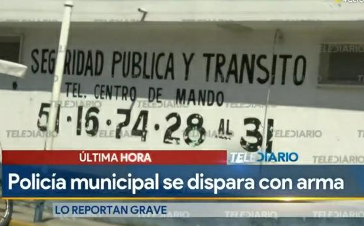 Policía Municipal de Ecatepec se dispara