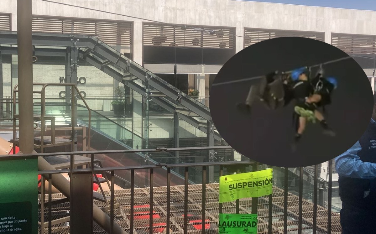 El incidente se registró en Town Square Metepec /@PcybMetepec
