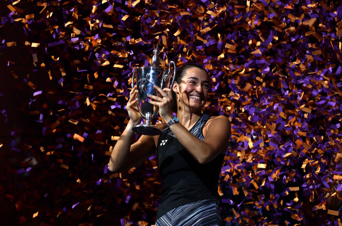 Caroline García, tenista campeona del WTA Finals en Texas. / AFP