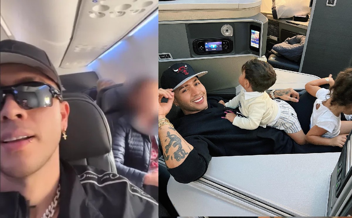 El famoso grabó la mujer que supuestamente calló a su hijo por gritar durante un vuelo.