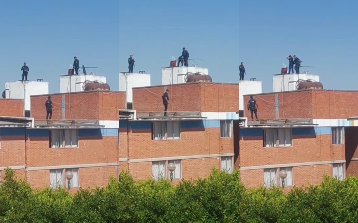 Policías acorralaron al criminal en la azotea de un edificio de la Unidad Habitacional San Bartolo / Especial