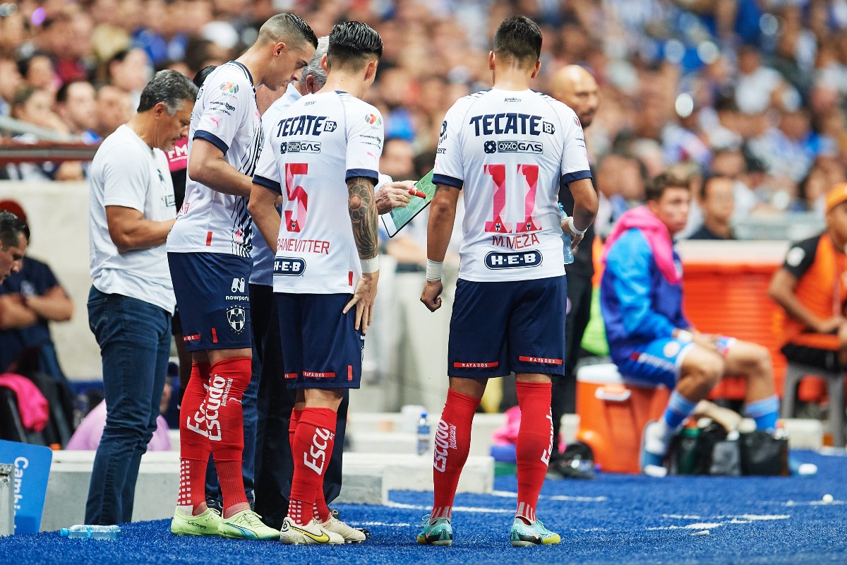 Jugadores de Rayados durante un paso partido / Mexsport