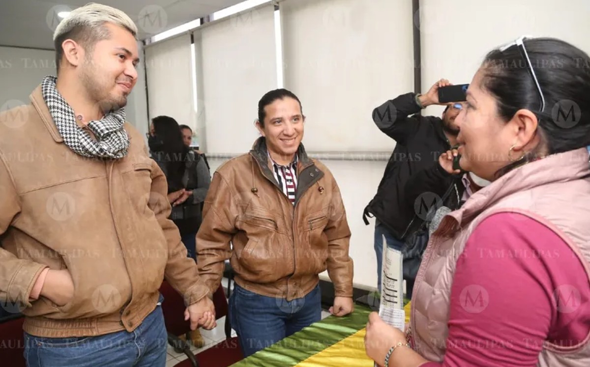 Realizan primer matrimonio igualitario sin amparo en Tamaulipas. | Yazmín Sánchez