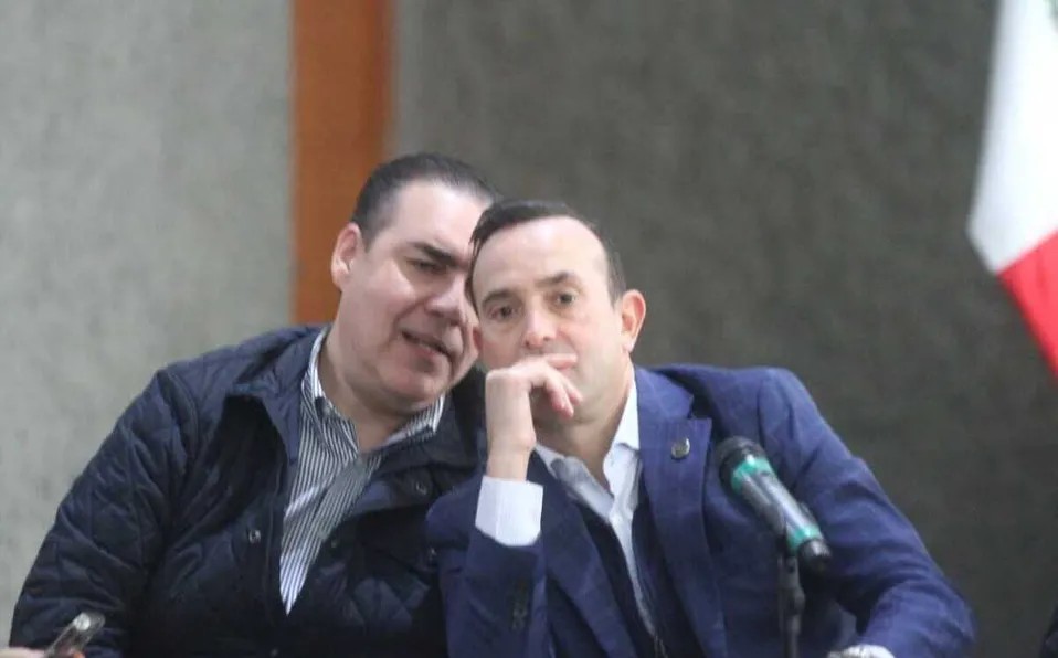 Coordinadores del PAN y PRI, Carlos de la Fuente y Heriberto Treviño, respectivamente, informaron que alistan un proyecto propio. / Leonel Rocha