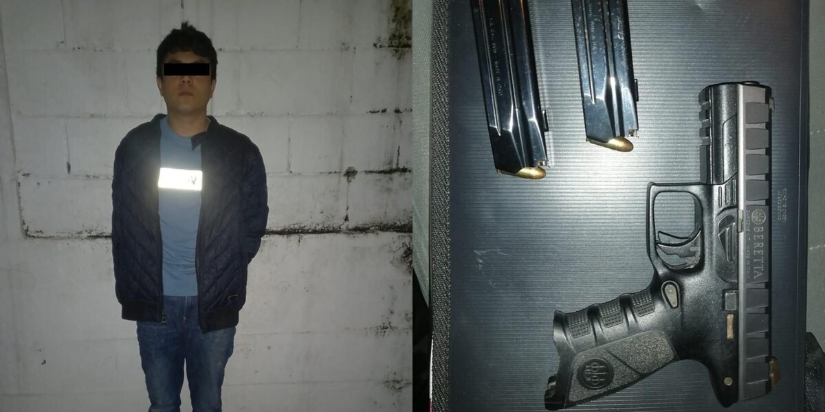 Detienen a hombre tras disparar arma de fuego en Monterrey / Cortesía