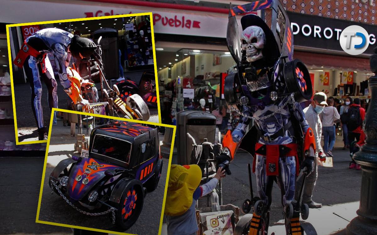 Transformer poblano en la calle 5 de Mayo | Melanie Torres