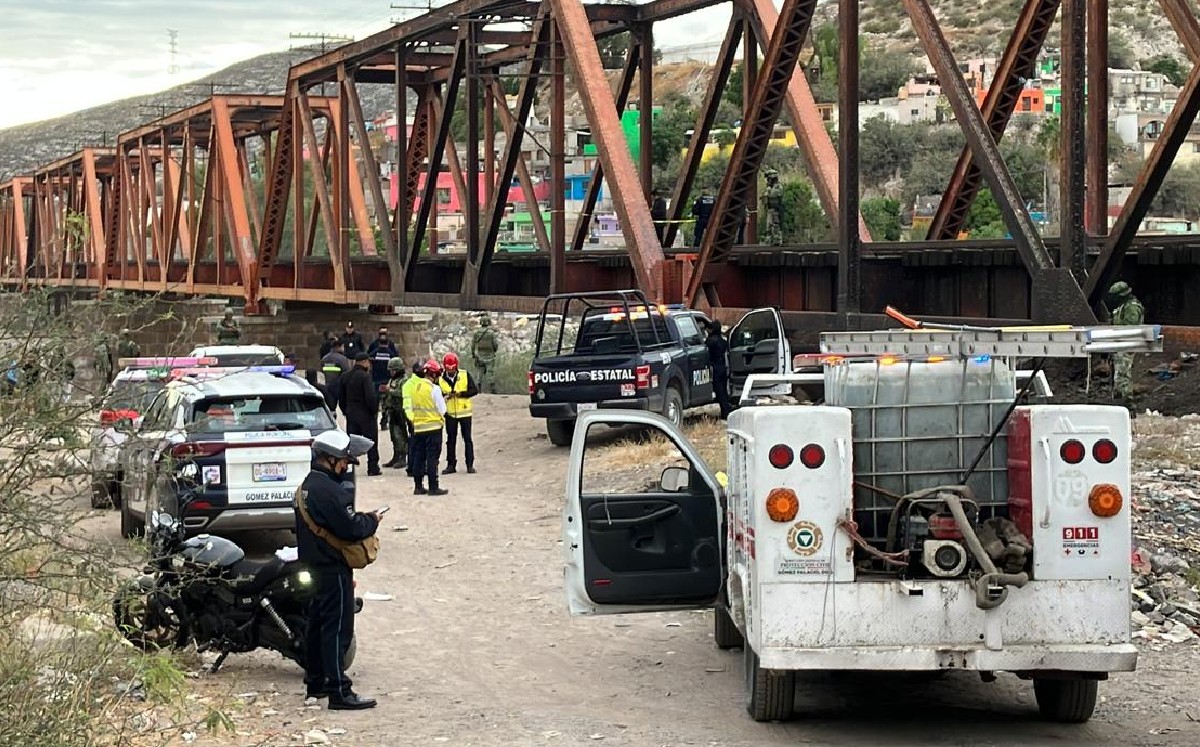 Encuentran a hombre sin vida en vías del tren en Gómez Palacio