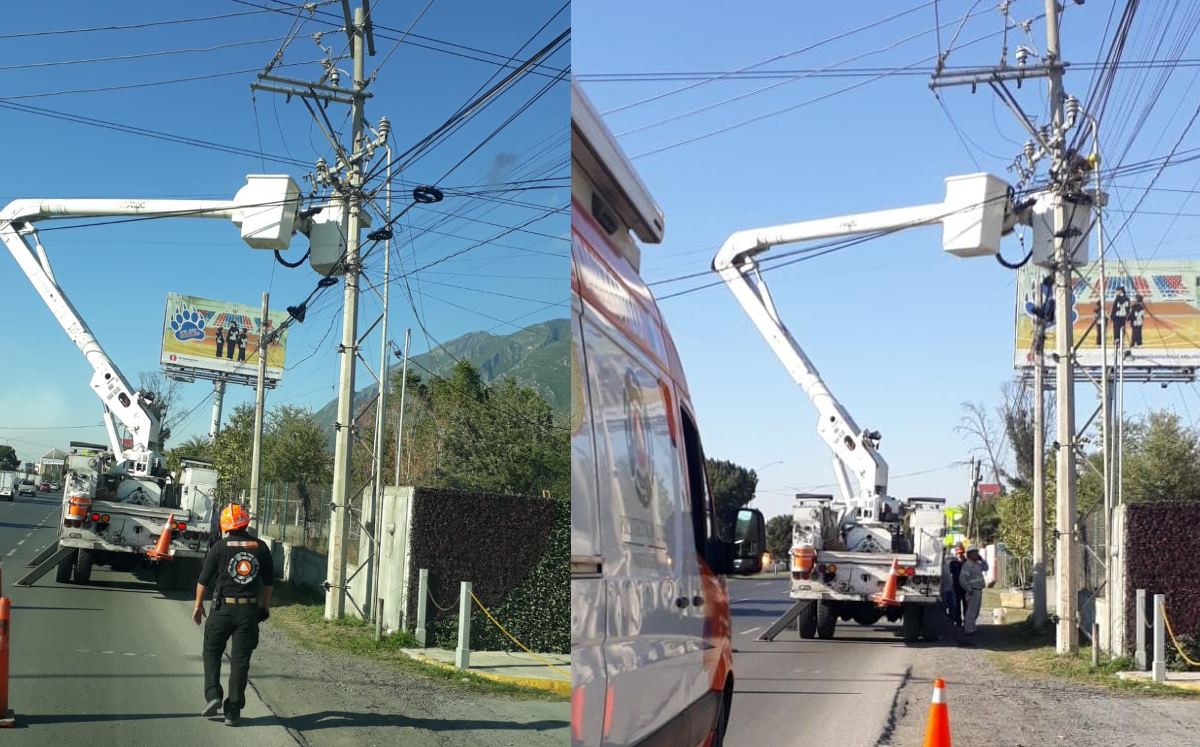Incendio deja sin luz a vecinos de la colonia El Encino en Monterrey | Leyda Estrada