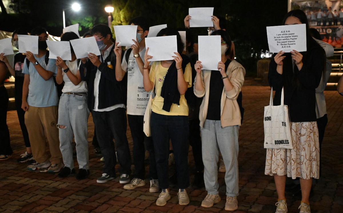 Protesta en China / Agencia AFP