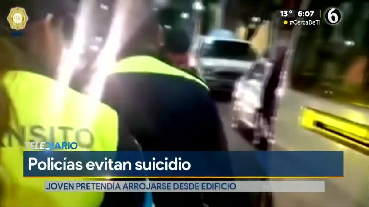 Policías evitan suicidio en la Cuauhtémoc Telediario México