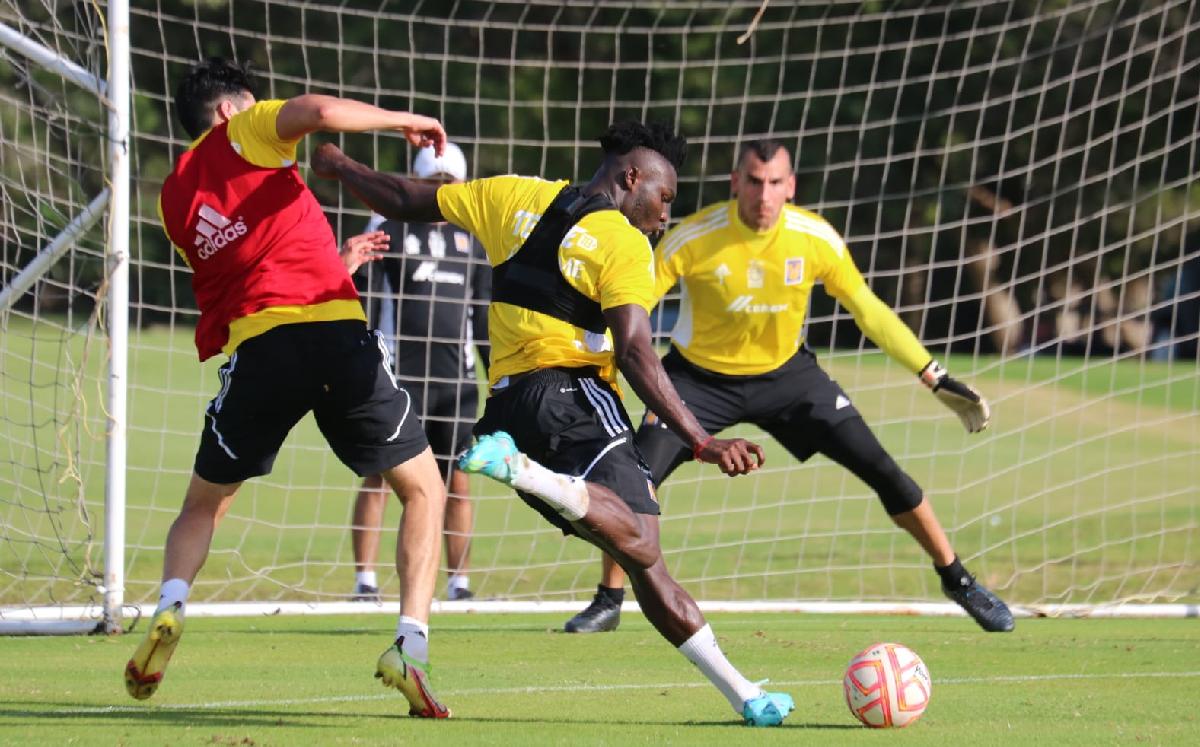 Jordy Caicedo en pretemporada de Tigres / CORTESÍA: @ClubTigres